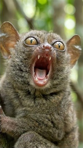 Baby Yoda Rescue of a Tiny Tarsier !😮🥰 #tarsierrescue #babytarsier #cutebaby #wildliferehab #cute