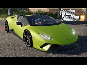 FS19 - Lamborghini Huracan Spyder - Farming Simulator 2019 - Fast Super Car Mod DOWNLOAD
