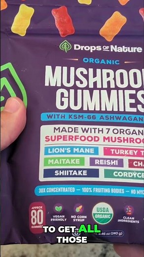 Boost Focus with Drops of Nature Mushroom Gummies