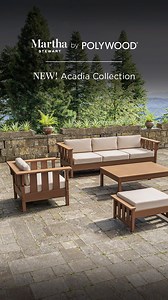 2.1K views | "Acadia celebrates the traditional Craftsman furniture that fills the rooms of my 1925 Carriage House in Maine. The collection embodies quiet elegance in solid, well-constructed frames—it's a timeless classic that's versatile, beautiful, and inviting.” – Martha Stewart | POLYWOOD | Facebook