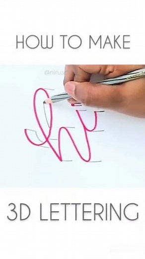 How to Make Easy 3D Letters | Youtube #Shorts