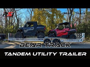 Dual Tandem Axle Bear Track Trailer