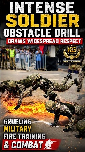 Intense Soldier Obstacle Drill Draws Widespread Respect | Grueling Military Fire Training & Combat