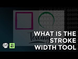 What is the Stroke Width Tool in Affinity