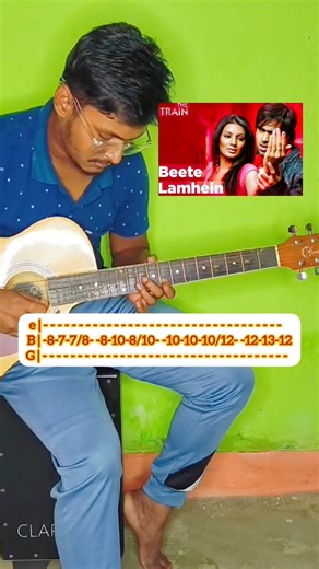 Beete Lamhe✨ - K.K | Easy Tabs For Beginners #shorts #guitartabs #beetelamhe #kk #guitarcover#guitar