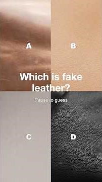 Which is fake leather?