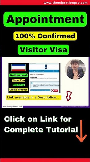 EASY Steps to BOOK Your Netherlands Visitor Visa Appointment!
