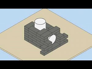 Rocket Stove: Brick Stove Assembly