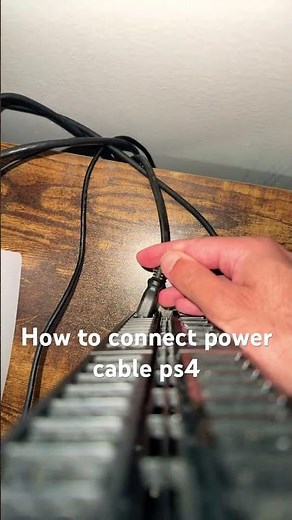 How to connect power cable ps4