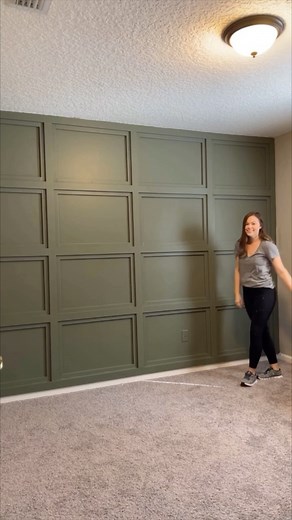 908K views · 2.1K reactions | Looking to bring a room to life? Try this accent wall! Using 1x4s and 1x2s, I crafted a this exciting grid pattern. I’m thrilled with the transformation in our guest bedroom – share your thoughts in the comments! #accentwall #accentwalls #homeimprovement #diyprojects #diyhomeimprovement #diyaccentwall | DIY by DNA | Facebook