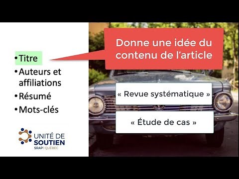 Comment lire un article scientifique?