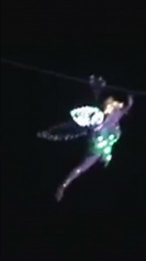 Tinkerbell Flying from Disneys Cinderella Castle 2005 #bigfloridacountry #magickingdom #tinkerbell