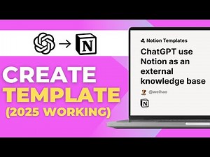 How To Create Notion Template With ONLY ChatGPT 2025 WORKING