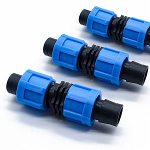 [Hot Item] Drip Irrigation Tape Pipe Offtake Universal Adapter Lock Coupling for Flat Tape Fitting