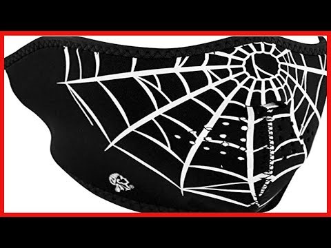 Quality product - ZANheadgear® Half Mask Neoprene Spider Web