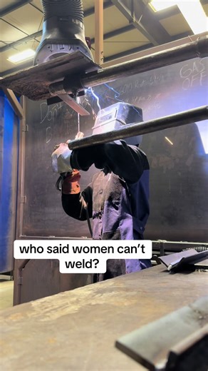 4f horizontal overhead #welding #womanwelder #chicagoland #welder #nwindiana