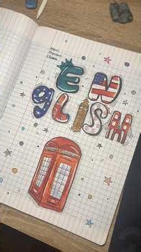 Page de garde Anglais 💂‍♀️ #dessin #scolaire #ecole #anglais #dessiner