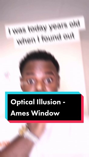 Ames Window an Optical Illusion.... #opticalillusion #illusion #trick #fyp #fyp #edutok
