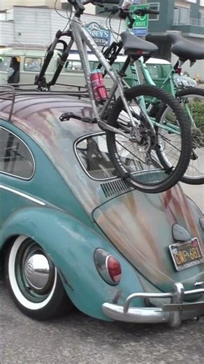 Patina Volkswagen Bug towing a trailer Car Show Imperial Beach 9-21-2025 #volkswagenbug #trailer