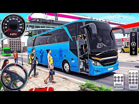 Real City Bus Driving 3D - Euro Coach Bus Simulator - Android GamePlay
