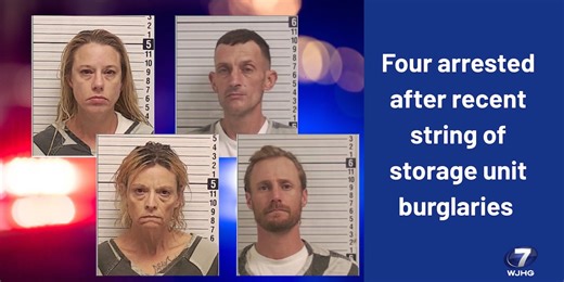 Four arrested after recent string of storage unit burglaries