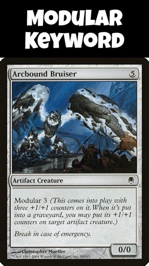 Tutoring Time Short: How The MTG Keyword "Modular" Works #MagicTheGathering #mtg #cardgame