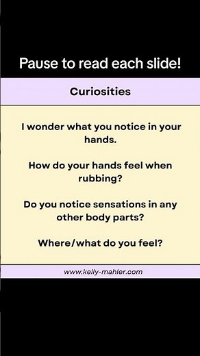 Interoception Activity: Noticing Your Hands!