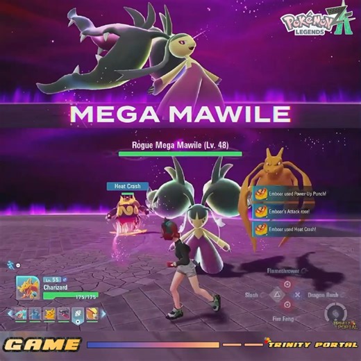 1.6K views · 30 reactions | Mega Mawile Rogue Mega Evolution Battle This is the 1st Rogue Mega Battle where Mawile will jump out from the battle arena and attack from the outside where you can hit it! Mega Mawile is not that difficult just avoid the mass wide range attack and spam with your fire pokemon will win the game. #pokemonlegendsza #pokemon #pokemoncommunity | Trinity Portal | Facebook