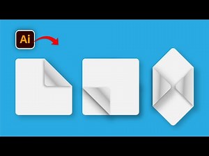 Fold Page Effect in Adobe illustrator | Illustrator Tutorial