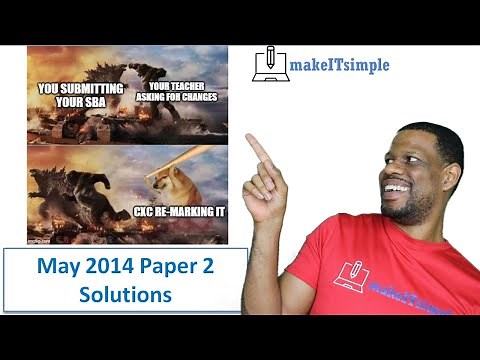 CSEC IT: May 2014 Paper 2 Solutions
