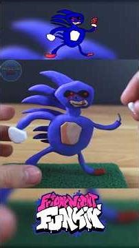 SANIC.EXE out of clay #fnf #fridaynightfunkinmod #art #viral #artist #clayart #clay #short #sonic