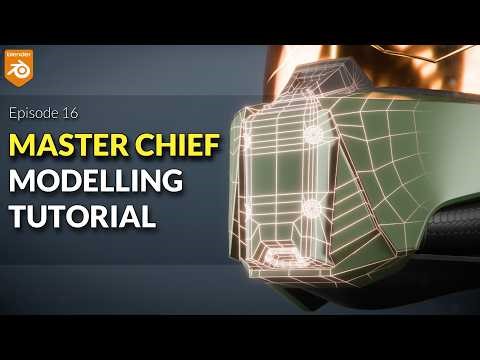 Blender Master Chief Helmet Modelling Tutorial | Episode 16