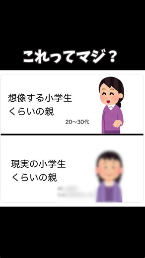 え、これホント？😳 #小学生の親 #子育て世代 #晩婚化 #ジェネレーションギャップ #親の年齢