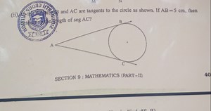 (ii) SECTION 9 : MATHEMATICS (PART-II)... | Filo