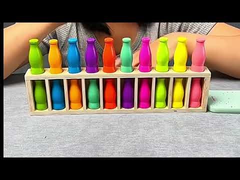 Kids Color Memory Game Bottle Challenge 🎨 | Fun Educational Toy