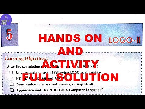 LOGO II | DAV | CLASS 4 | COMPUTER | CHAPTER 5 | HANDS ON ACTIVITY | SOLUTION | #dav