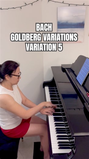 J. S. Bach - Goldberg Variations - Variation 5 #pianopractice #bach #piano