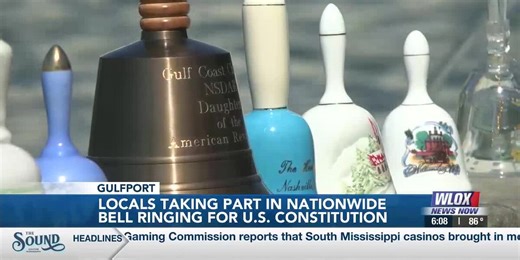 Coast residents celebrate Constitution Week with nationwide bell ringing