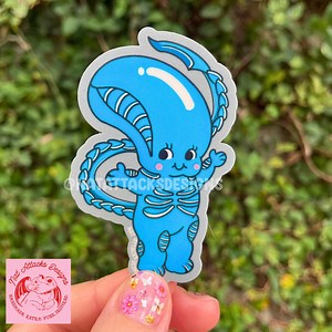 Xenomorph Kewpie Waterproof Sticker, Alien, Alien Movies, Face Hugger, Horror Movies, Vintage Horror, Funny Horror, Cute Horror, Halloween - Etsy