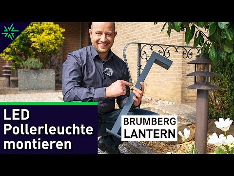 Außen- und Gartenbeleuchtung: LED Pollerleuchte Brumberg LANTERN auf Betonsockel montieren DIY
