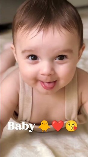 Use trigger words like “first”, “cute”, “surprised”, “reaction” for emotional cute baby 💖🍼