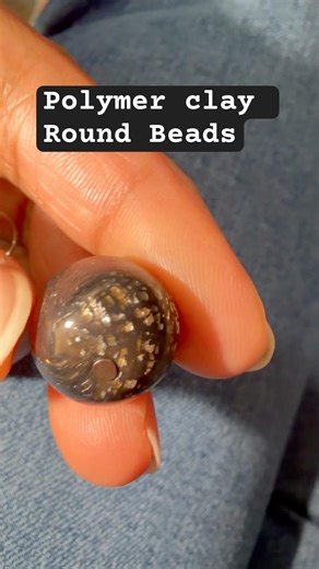 Polymer Clay Round Beads ➡️Earrings