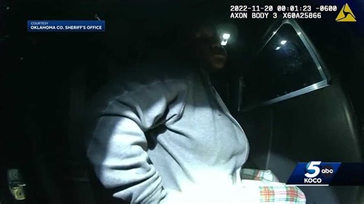 Body cam video show police arresting suspected OKC drunk driver with children in car