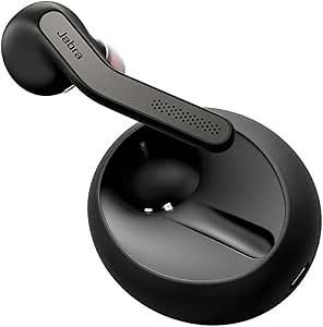 Jabra Talk 55 Bluetooth Headset for High Definition Hands-Free Calls with Dual Mic Noise Cancellation, Touch Controls and Portable Carrying Case (Black)