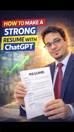 How to Make a Strong Resume Using ChatGPT (2026 AI Trick) #resume #jobsearch