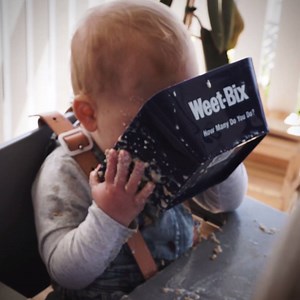 284K views · 1.1K reactions | We know your little one is just as ADORABLE and messy as Kyal and Kara’s baby Ziya!  Snap a pic of YOUR messy little kid for a chance to win $5000. Every entry gets a FREE Julie Goodwin lunchbox snacks e-cookbook! Enter here: www.weetbix.com.au/messy-kids/ | Weet-Bix | Facebook