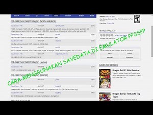 CARA MENGGUNAKAN SAVEDATA DI EMULATOR PPSSPP PC