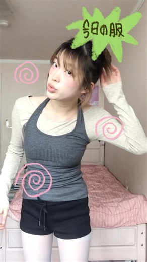 블랙 숏츠 입고 싶은 날 ♫ #오늘의옷 #今日の服 #호디에 #HODIE #에이블리 #호디에반바지 #추천