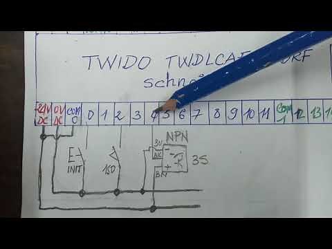 TWIDO : CABLAGE DES ENTRÉES (CAPTEUR, BOUTON POUSSOIR)