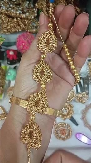 How to crochet heart ❤ shape pearl necklace tutorial for beginners